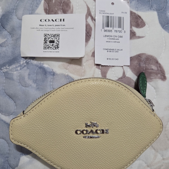 Coach Handbags - NWT/NWOT Coach Lemon Coin Pouch